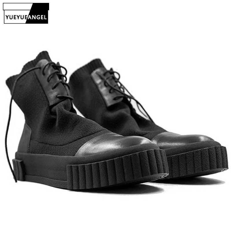 Leather ankle trainers Clearance