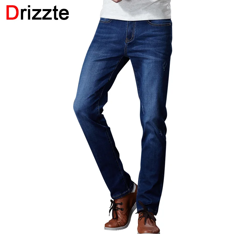 

Drizzte Mens Fashion Jeans Stretch Blue Denim Long Pants Trousers Plus Size 28 to Size 35 36 38 40 42 Men's Jeans