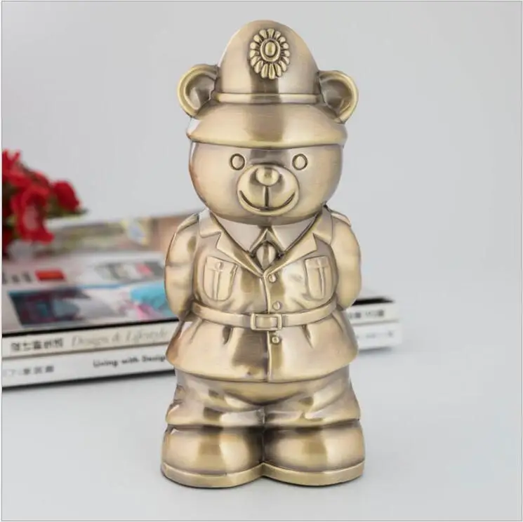 Download 7.4X7x16cm Metal piggy bank kids bank money box bronze ...