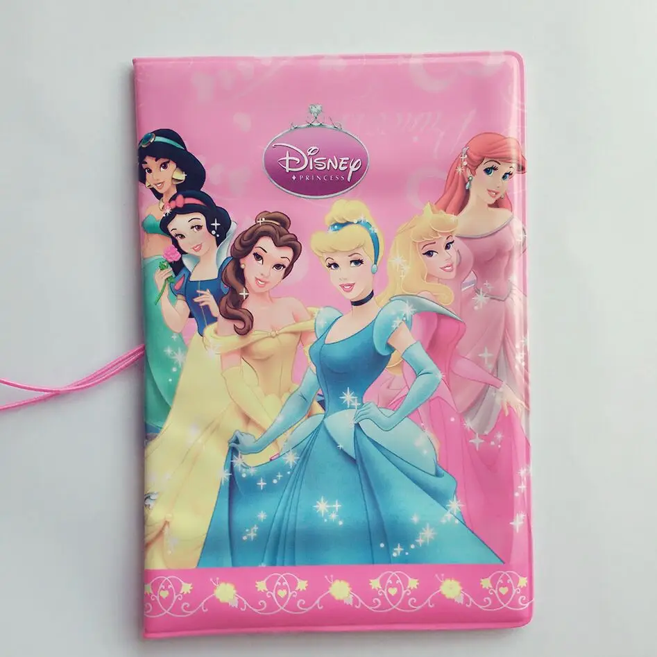 Pink Cartoon The princess 3D Travel Passport Cover for girls 14*9.6CM