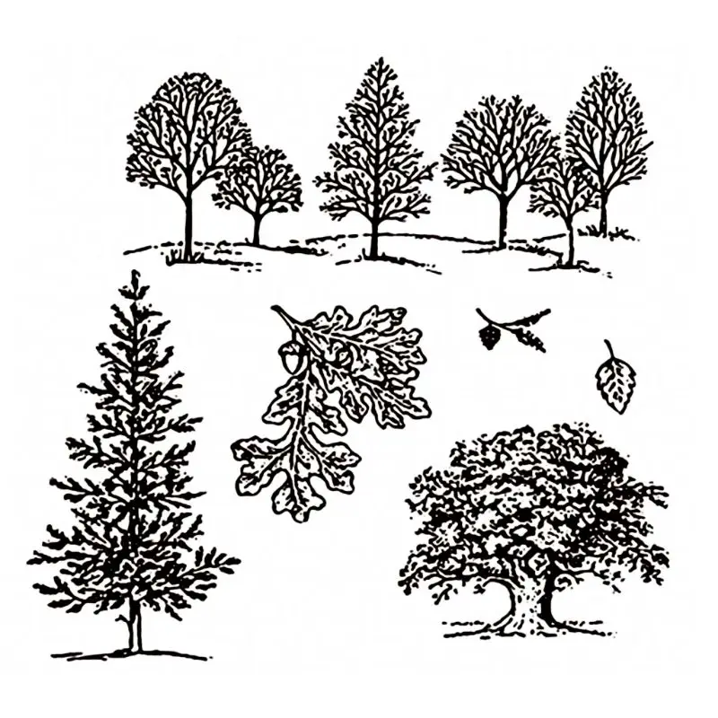 

1 Set Carbon Steel /Silicone Trees DIY Cutting Dies Stencil for pocket scrapbooks album decoration photo frame Decor New