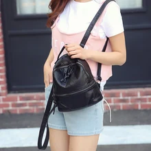 Nuevo diseñador lavado bolsa de cuero de alto grado de las mujeres mochilas Bolsos Mujer mochila para Niñas viaje mochila