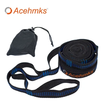 

Acehmks 2 PCS Hammock Tree Strap Strong Ultralight Adjustable Hammock Straps Swing Belts Hanging Tree Rope 300X2.5 CM 420g