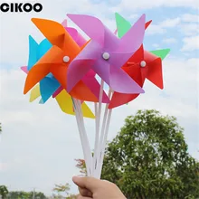 50 шт. пластиковый штифт ветряной мельницы самосборка полосатая ветряная мельница детские игрушки для дома, сада, двора Декор Наружная игрушка