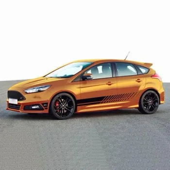 

Sticker Decal Vinyl Rocker Panel Stripes Universal No Degumming No Fading Car Stickers M8617