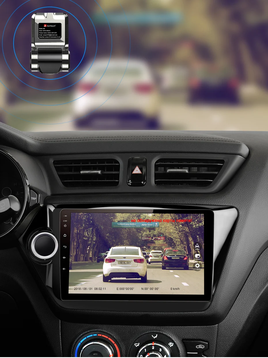 Смарт ADAS Мини Автомобильный DVR камера FHD 1080P LDWS Авто цифровое видео ночное видение