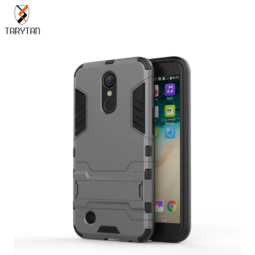 TaryTan 2 в 1 armor Чехлы для LG K10 2017 дело США Версия X400 M250 M250N LV5 Гибридный Kickstand кронштейн