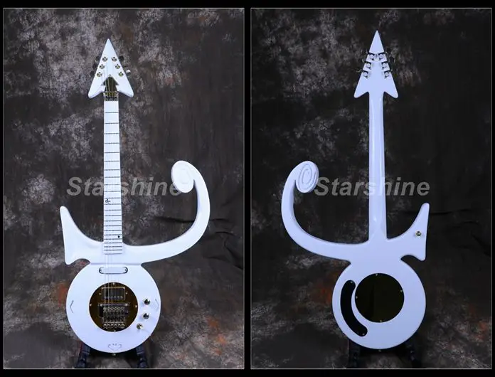 

Starshine Electric Guitar CJ-WZ99 CNC Made Body Gold Hardware Speical Style Floyd Rose Bridge