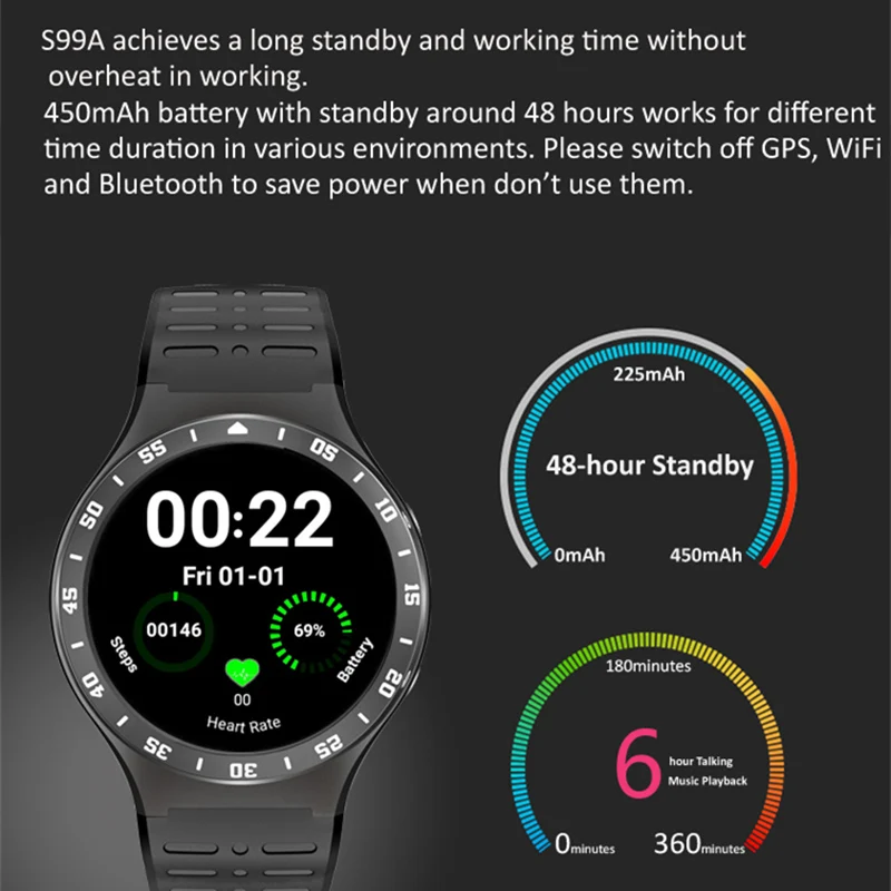 new arrival s99a android os smartwatch
