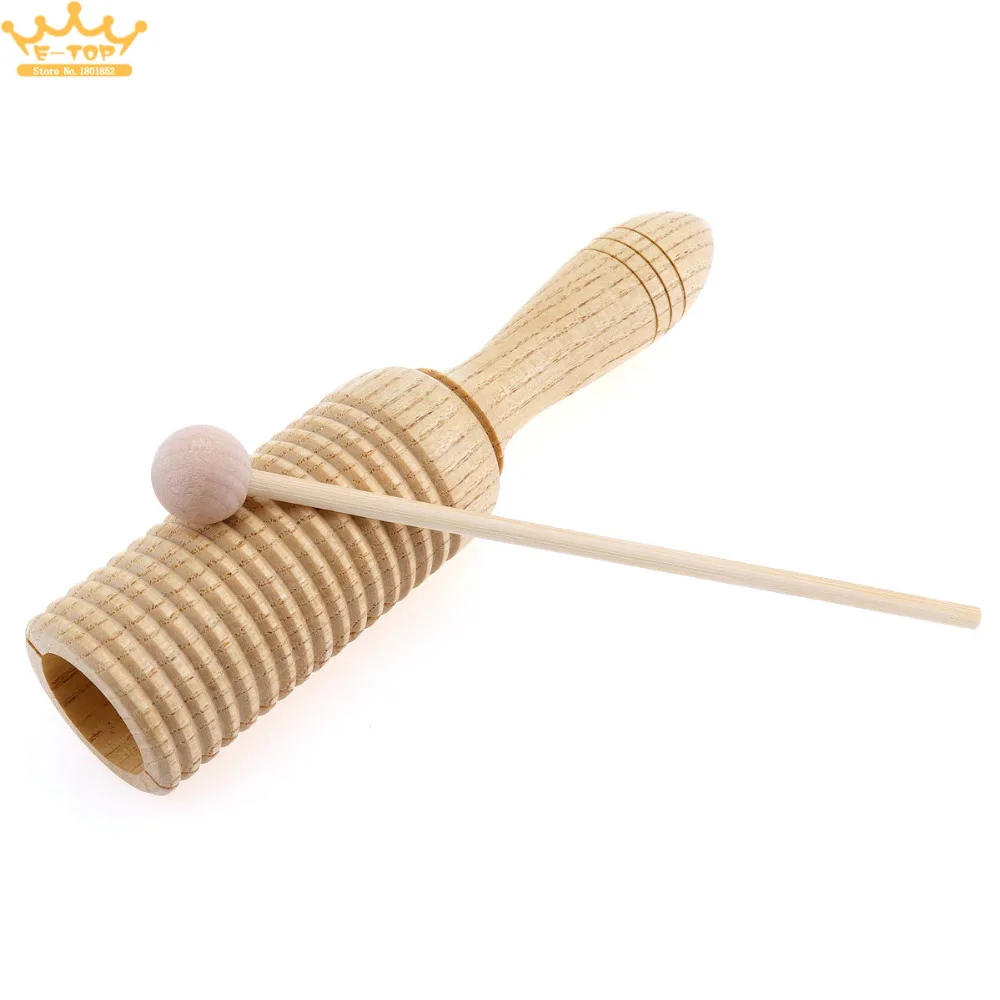 

Toy Percussion Education Instrument Eco-Friendly Sound Tube Wooden Crow Kid Children Gift Pine Wood Sounder