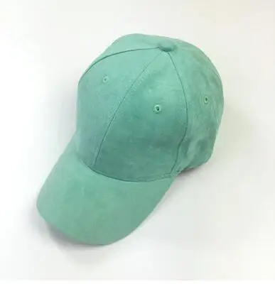 BINGYUANHAOXUAN, Для женщин шляпа Кепки Повседневное женские папа шляпа Для мужчин брендовые бейсболки 6 панели замшевая бейсбольная кепка Bone мужской женский Snapback шляпа - Цвет: Green