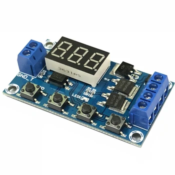 

high quality Electrical DC 12V Time Relay Module Digital Display Trigger Cycle Time Delay Relay Module Board YYA-3 Hot