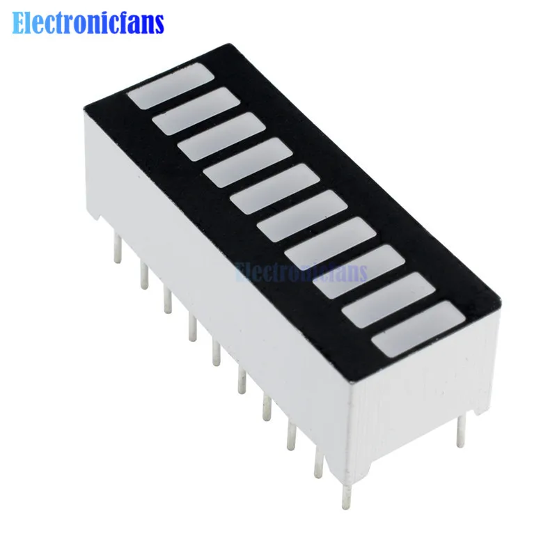 10 шт./лот 10 сегмент полный Цвет светодиодный гистограмма свет Дисплей модуль ультра яркий красный желтый и зеленый цвета синий (RYGB) dip DIY