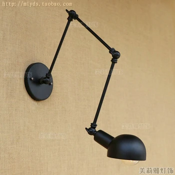 

Vintage wall light glass wall lamp 110V 220V wall lamp for workroom bedroom Bathroom dinning living room swing arm wall lights
