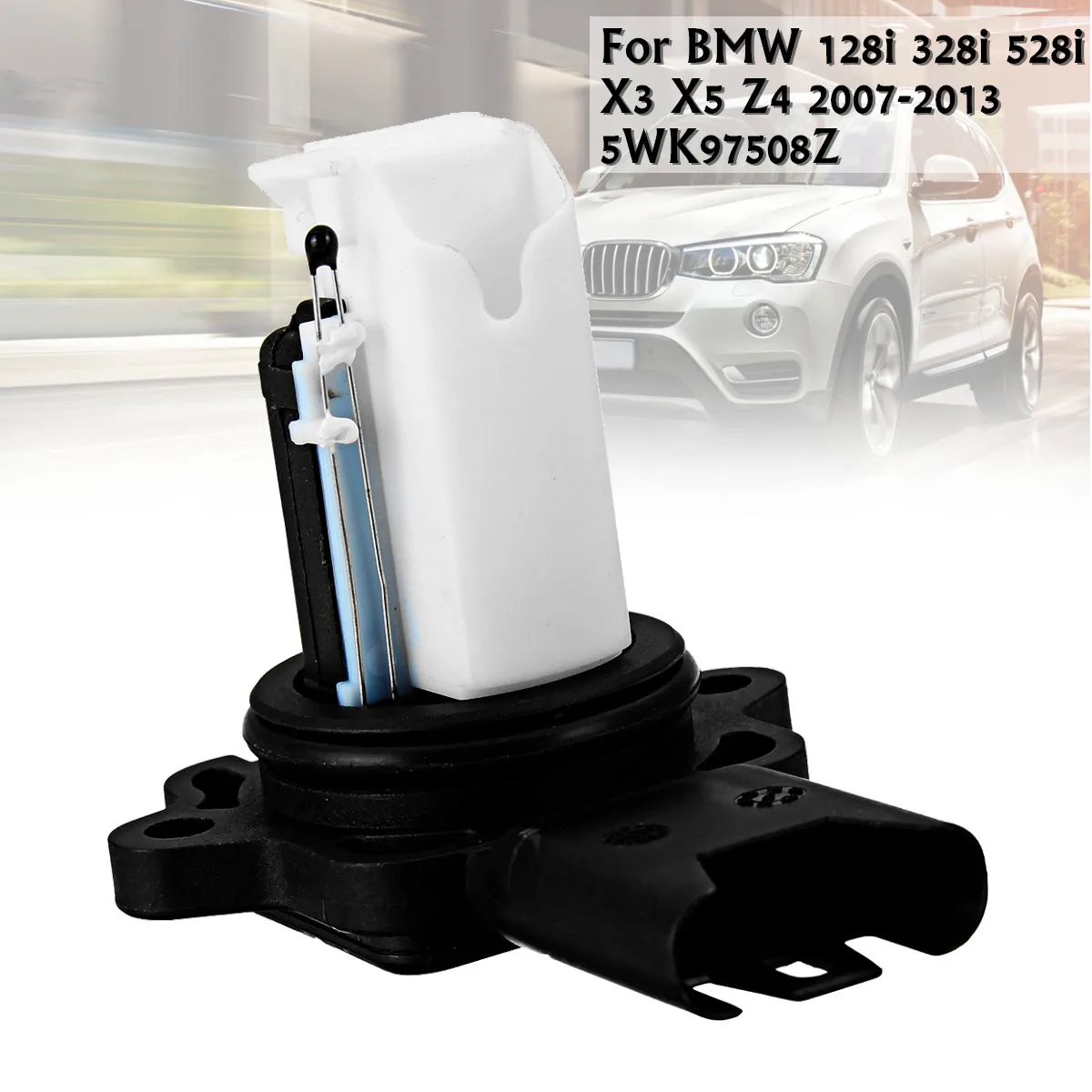 thumbnail interactive-video image 1 of Mass Air Flow Sensor For BMW 128i 328i 528i X3 X5 Z4 - Replaces 13627551638 1 of 10