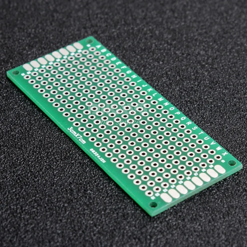 Solder able Breadboard 3x7cm (Pack of 2)in DoubleSided PCB from