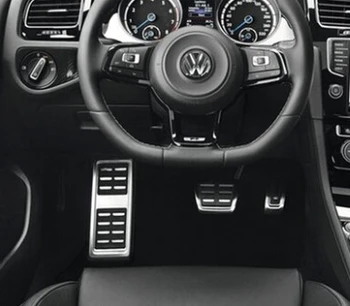 

STYO for VW Golf 7 MK7 2014 Stainless Steel Pedals Cap Foot Cover Sticker Accelerator Brake Clutch MT AT