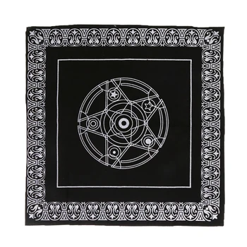 

Foldable Pentagram pattern Tarot Tablecloth Astrology Divination Playing Cards Board Game 49x49cm
