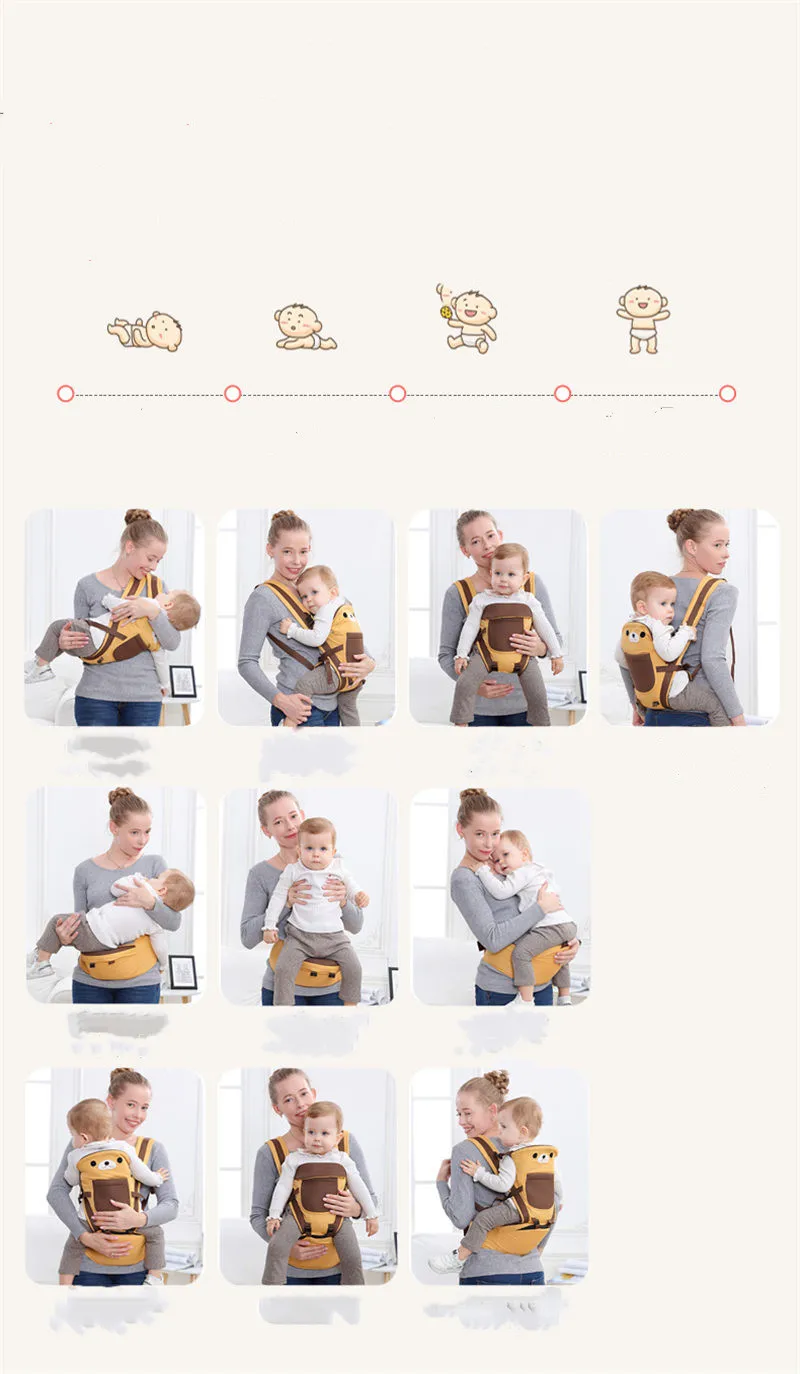 Детские переноски, рюкзаки для малышей, портативные Детские слинг-обертывания, Хипсит, эргономичный младенческий ремень для переноски для мамы, папы, аксессуары, 0-36 м