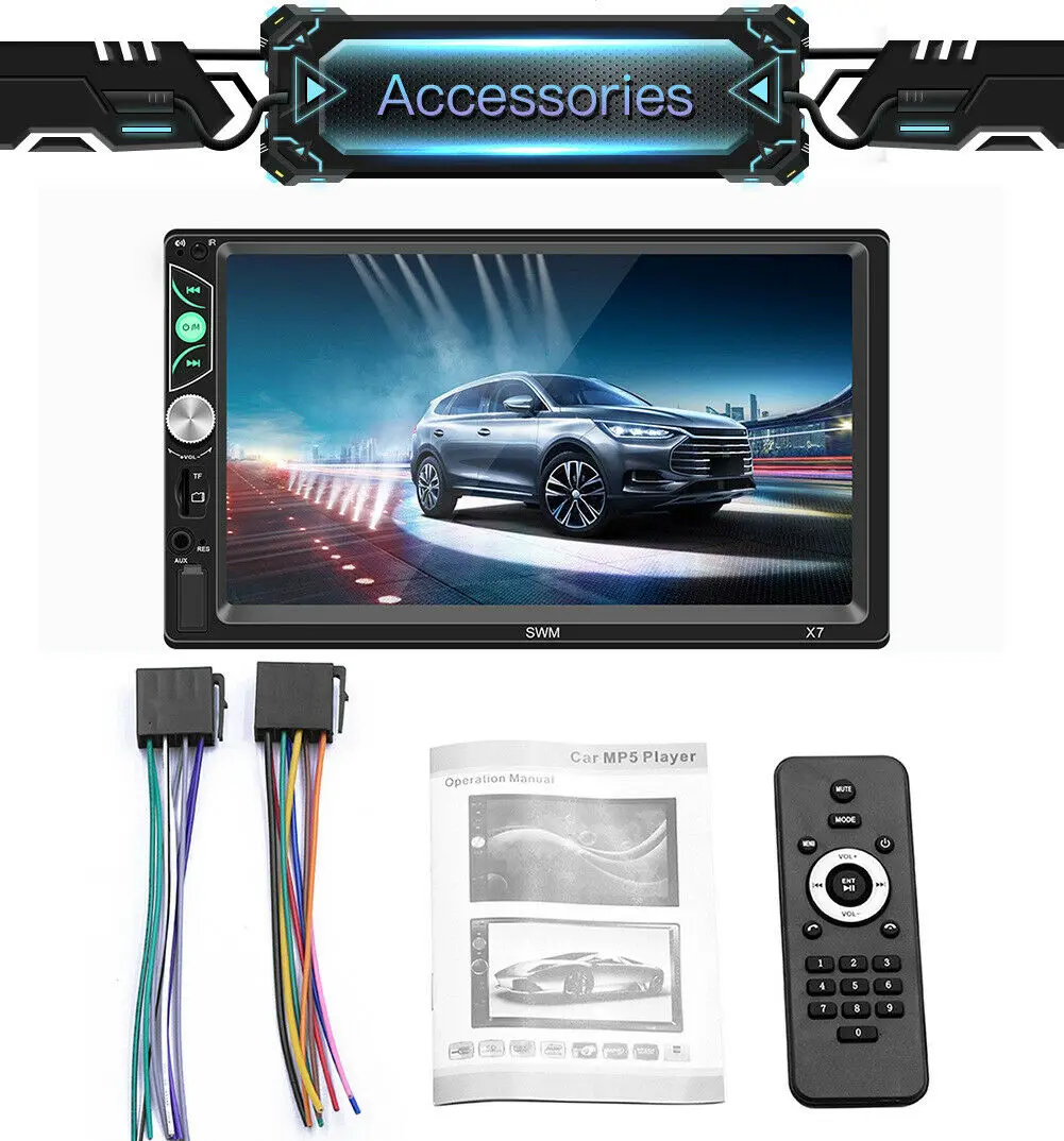 

2 Din Car Radio Electronics Android Multimedia Player Car Stereo 7" MP5 Player Mirror Link Steering Wheel Control Touch Screen