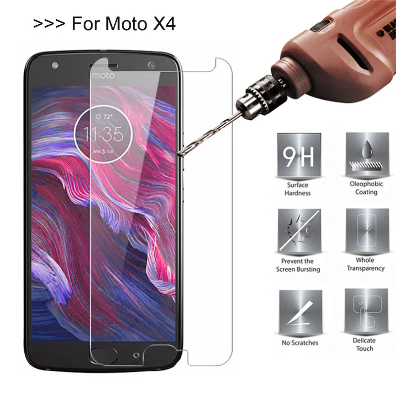 For Motorola Moto X4 X (4th gen.) 5.2inch XT1900 Tempered Glass Screen Protector Explosion-proof Protective Film | Мобильные