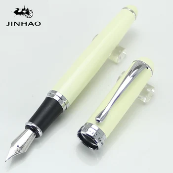 

JINHAO 750 Polished Ivory White Broad Nib High Quality Fountain Pen Binder School&Office Writing Pen