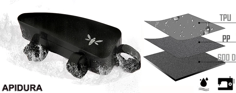 Excellent APIDURA Waterproof Bike Bag Cycling Top Front Tube Frame Bags for Bicycle Black Pannier MTB Road Bike Accessories 5 Excellent APIDURA Waterproof Bike Bag Cycling Top Front Tube Frame Bags for Bicycle Black Pannier MTB Road Bike Accessories 5