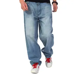 Джинсы мужские 2019 весна и осень новые мужские свободные джинсы Modis мужские уличные Ретро прямые брюки большого размера 30-44 46