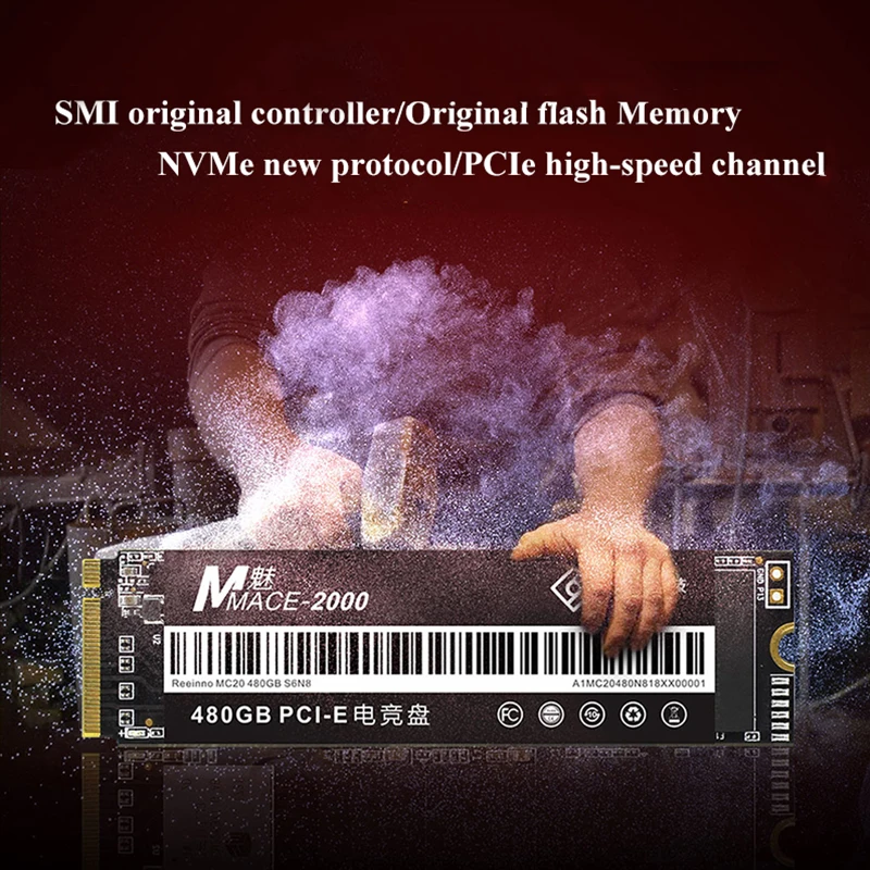 Reeinno Mace2000 SSD M.2 NVMe PCIe 480 ГБ 512 960 2280 1,8 ГБ/сек. 3D NAND флэш-накопитель super speed твердотельный накопитель для настольного компьютера ноутбука