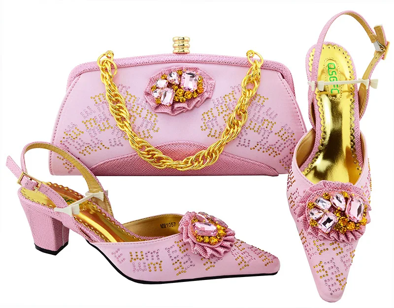 

Women's Shoes and Handbag Set 2018 Women's Shoes and Handbag Set In Italy Italian Shoes Combining with Bags Set High heel MM1057