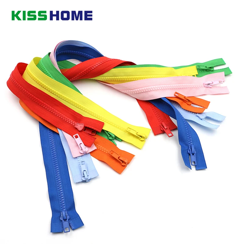 

Multi-color Double Ends Zippers Resin Zipper Meete Open End 50/60/70/80/100cm For DIY Backpack Sofa Garments Tent Craft Sewing