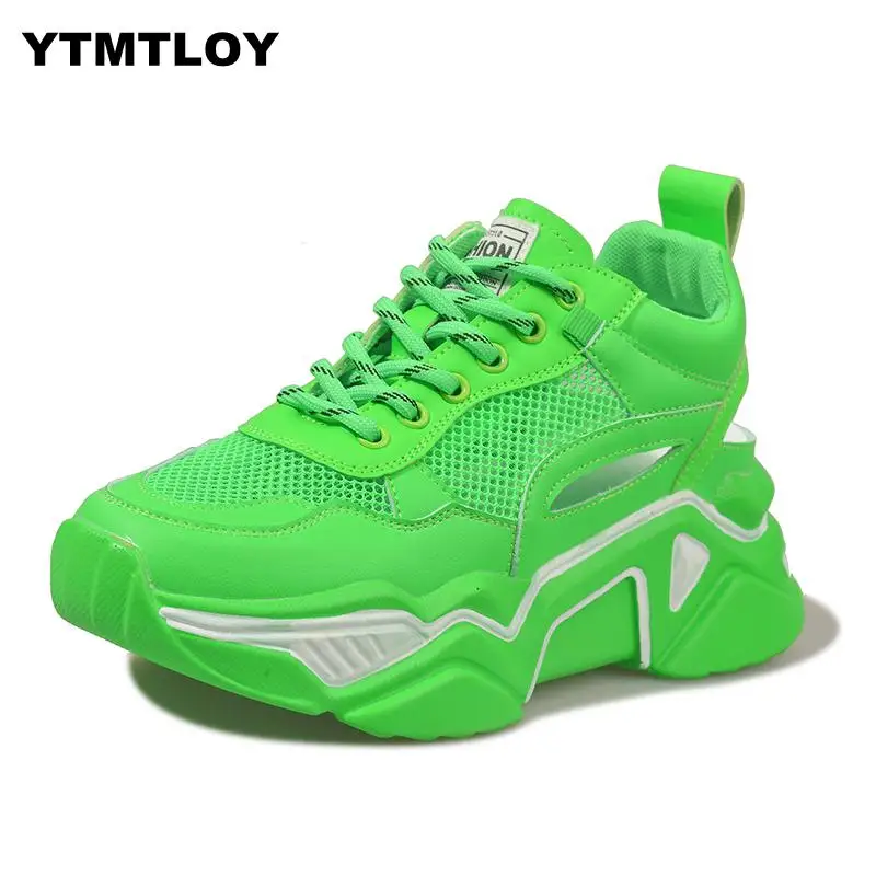 

Shoes Women Sneakers 2019 spring fashion Lace-up platform casual shoes Women Mesh (air Mesh) Zapatos De Mujer Chunky