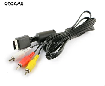 

OCGAME high quality 1.8M RCA TV Cable AV lead Sound Video For Playstation 2 3 PS2 PS3