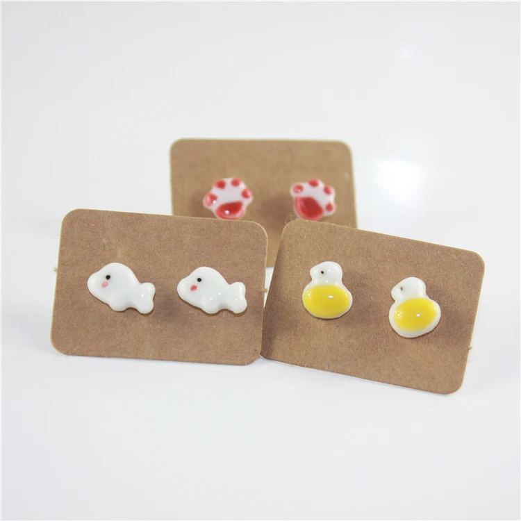 

Miredo jewelry wholesale new fashion stud ceramic earrings flower stud vintage earring anime for women #1716