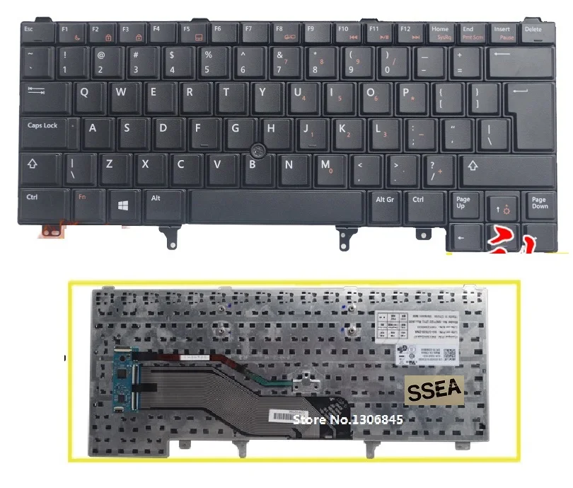 Клавиатура для ноутбука DELL Latitude E5420 E5430 E6220 E6320 E6330 E6420 E6430 | Компьютеры и офис