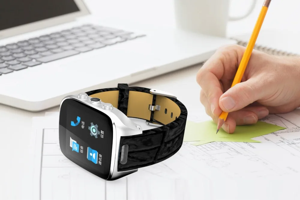 X01S Smart WiFi Bluetooth Watch Phone Android 5.1 OS 3G WCDMA 1GB+8GB GPS Heart Rate Monitor Sport Pedometer with 2MP Ca