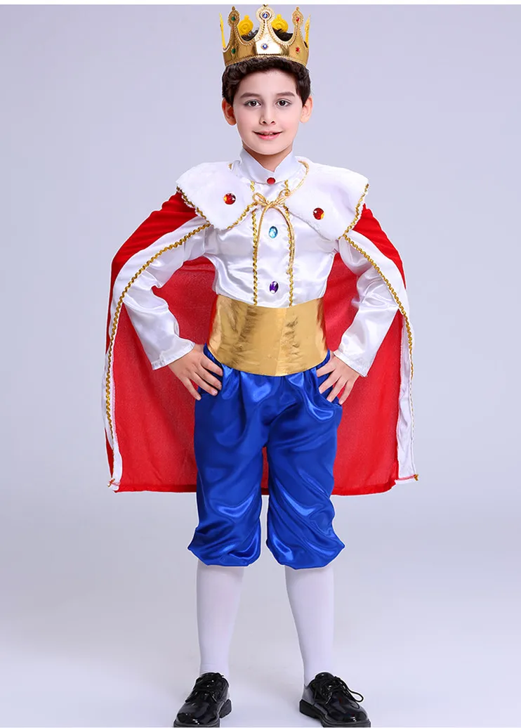 Костюмы принца на Хэллоуин для мальчиков, Детский сад, Пинсе, ролевые костюмы с накидкой, Детские вечерние костюмы с волшебной палочкой