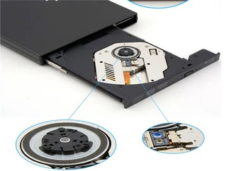 

TPFEEL USB 2.0 Portable Bluray Burn Drive External laptop/pc BD-RE optical drive Bluray burn/write SATA 12.7MM