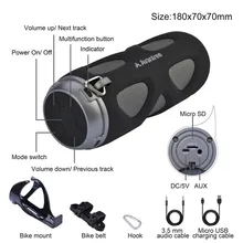 Avantree 10W Water Resistant Portable Outdoor Bluetooth Wireless Speaker with Bike Mount Premium Sound SD TF Card NFC – Cyclone