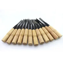 Высокое качество HSS Столярный язык 12 шт. деревянный плоский стамеска Перемычка стамеска для работы с деревом бутик инструменты с сумкой для переноски