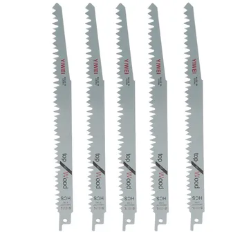 

5 Pcs 240mm High Carbon Steel Reciprocating Saw Blades Sabre For Wood