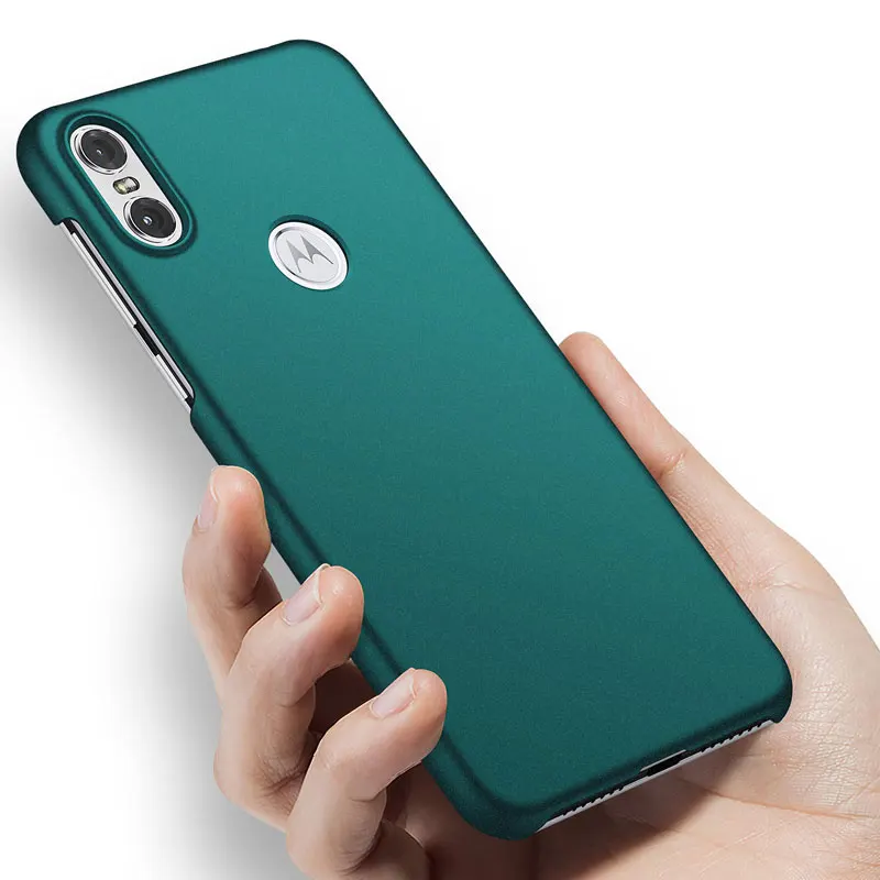Для Motorola One Vision чехол Роскошный Матовый Жесткий ПК для Moto XT1941 Action G8 Plus задняя