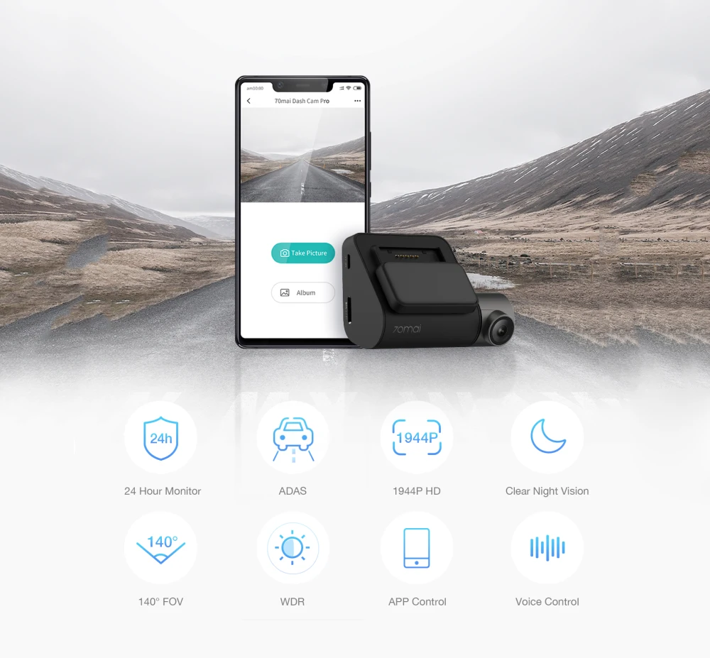 70mai dash cam pro приложение