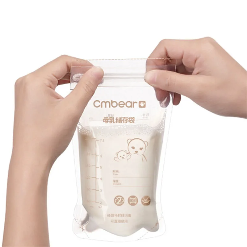 30 шт., сумка для хранения грудного молока, детское хранение грудного молока, BPA-Free, 220 мл, большая емкость, YH-17