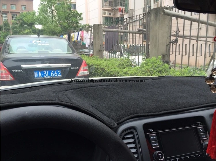 STPLRGECP двухслойный черный тире коврик для Honda vezel 2015 2016 Dashmat ковер приборной панели