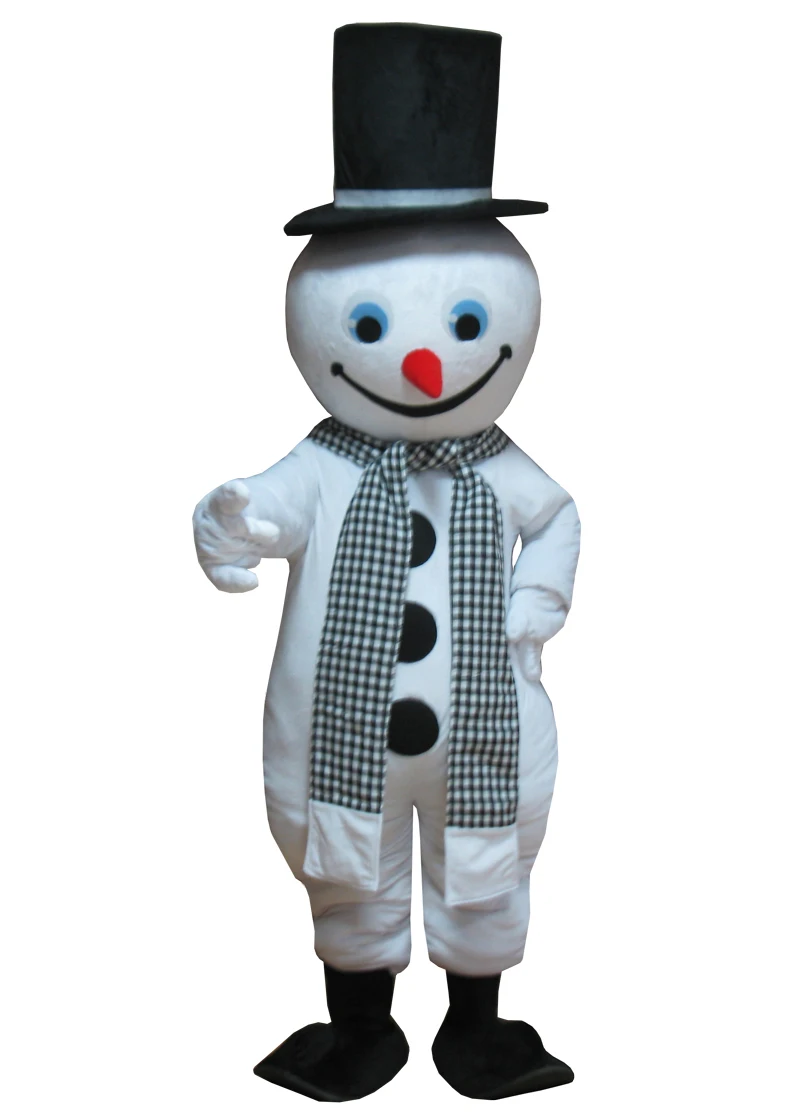 Рождественские костюмы косплей Хэллоуин Рождественский снеговик костюм талисмана для взрослых Рождество белый день благодарения