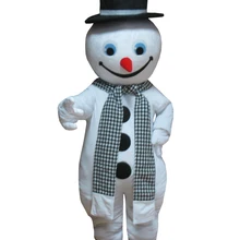 Рождественские костюмы косплей Хэллоуин Рождественский снеговик костюм талисмана для взрослых Рождество белый день благодарения