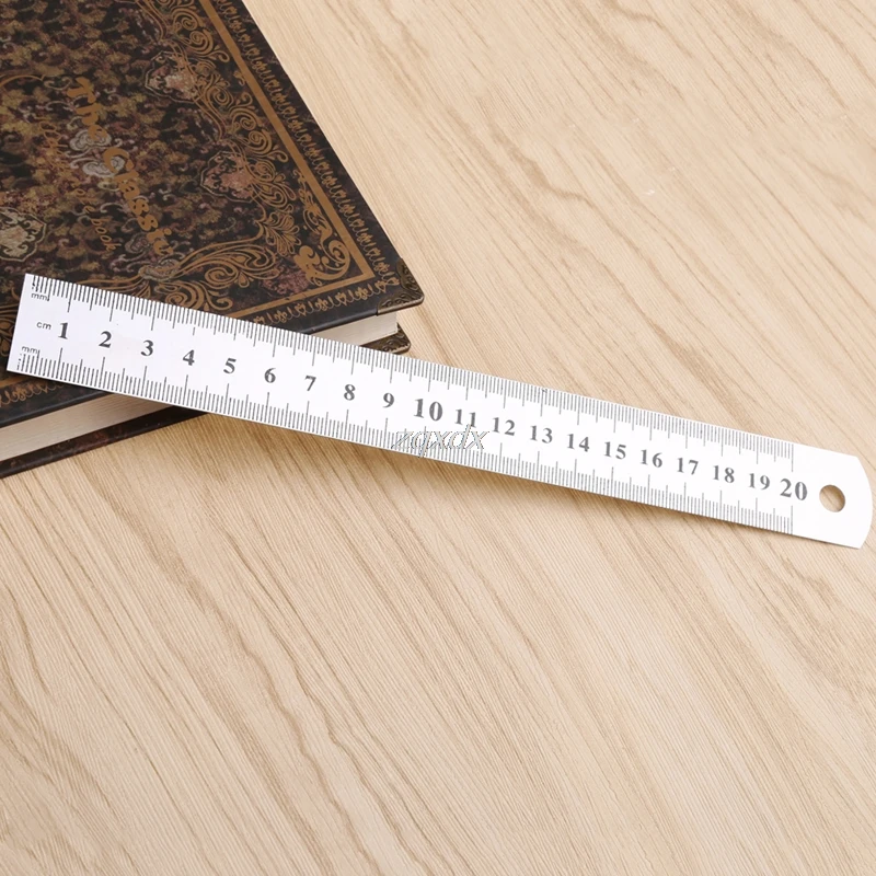 

Steel ruler thicker Drafting Supplies hardware tools ruler double faced for office and school kawaii Whosale&Dropship