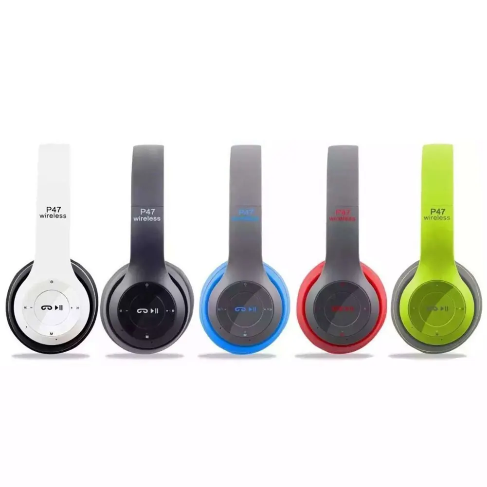 

4 in 1 Wireless Bluetooth Handsfree Headset Stereo Music Headset Earphone Headphpne w/Mic/MP3/FM/SD card Portable 5-color