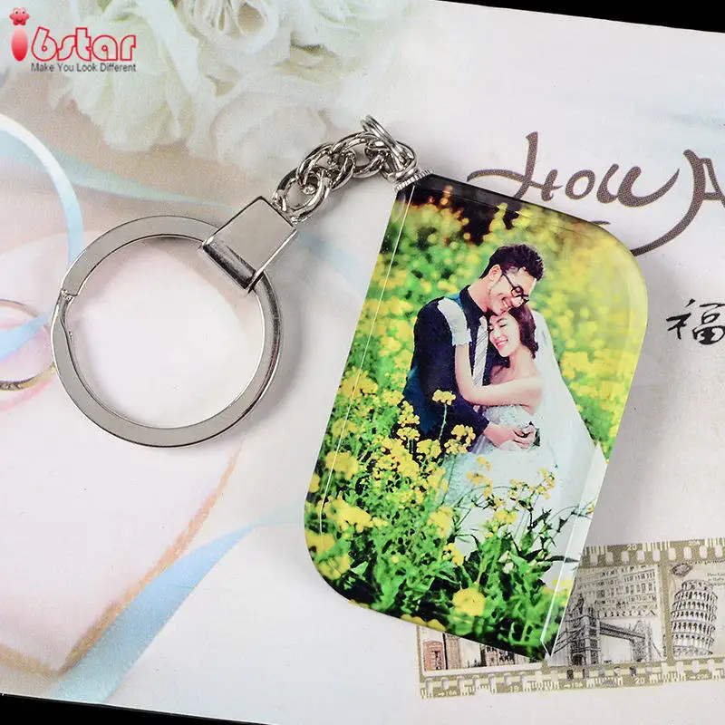 

key chains print your photo crystal custom photo diy key chain